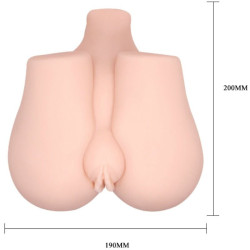 CRAZY BULL - REALISTISCHE VAGINA UND ANUS MIT VIBRATIONSPOSITION 3 – Produktansicht 9