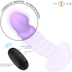 INTENSE - BRENDA VIBRATOR GRÖSSE M SPIRALENDESIGN 10 VIBRATIONEN LILA FERNBEDIENUNG – D-241972 – Produktansicht 3