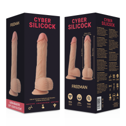 CYBER SILICOCK - STRAP-ON FREEMAN FLÜSSIGE SILIKON MIT 3 RINGEN GRATIS 20 CM -O- 3.8 CM – Produktansicht 8