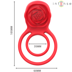 INTENSE - GAIL STIMULATOR ROSE 10 VIBRATIONEN ROT FERNBEDIENUNG – Produktansicht 4