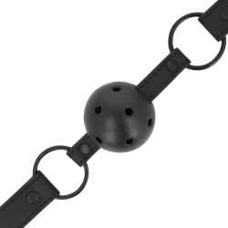 INTENSE - FETISH BALLKNEBEL AUS VEGANEM LEDER – Produktansicht 3