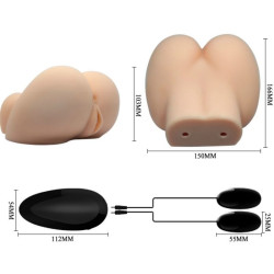 CRAZY BULL - REALISTISCHE VAGINA UND ANUS MIT VIBRATIONSPOSITION 6 – Produktansicht 11