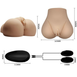 CRAZY BULL - REALISTISCHE VAGINA UND ANUS MIT VIBRATIONSPOSITION 7 – Produktansicht 9