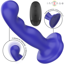 INTENSE - SHORTY VIBRATOR MIT SAUGNÄPFEN BLAU FERNBEDIENUNG – D-241976