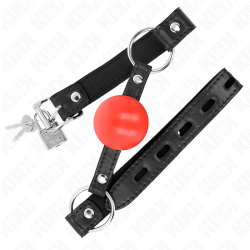 KINK - ROTER TPE-BALL 4 CM KNEBEL 60 x 2 CM – Produktansicht 2