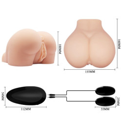 CRAZY BULL - REALISTISCHE VAGINA UND ANUS MIT VIBRATIONSPOSITION 8 – Produktansicht 8