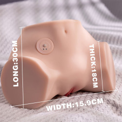 XISE - FENNIE Realistischer Masturbator mit Vibrationsfunktion und mehreren Positionen für Vagina und Anus – Produktansicht 8