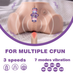 XISE - FENNIE Realistischer Masturbator mit Vibrationsfunktion und mehreren Positionen für Vagina und Anus – Produktansicht 9