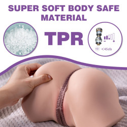 XISE - FENNIE Realistischer Masturbator mit Vibrationsfunktion und mehreren Positionen für Vagina und Anus – Produktansicht…