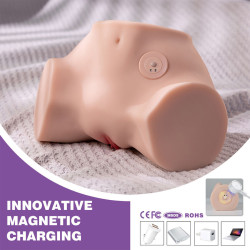 XISE - FENNIE Realistischer Masturbator mit Vibrationsfunktion und mehreren Positionen für Vagina und Anus – Produktansicht…