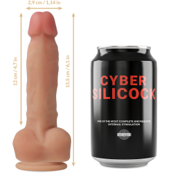 CYBER SILICOCK - STRAP-ON ANSEL MIT 3 RINGEN GRATIS 15.5 CM -O- 2.9 CM – Produktansicht 6