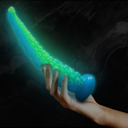 EPIC - SCYLLA FLUORESZIERENDER DÜNNER TENTAKEL-DILDO, GROSSE GRÖSSE – Produktansicht 9