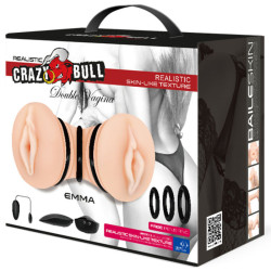 CRAZY BULL - EMMA REALISTISCHER DOPPEL-VAGINA-MASTURBATOR – Produktansicht 6
