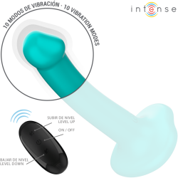 INTENSE - KATIE VIBRATOR MIT SAUGNÄPFEN 10 VIBRATIONEN BLAU FERNBEDIENUNG – D-241984 – Produktansicht 3