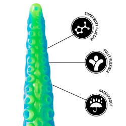 EPIC - SCYLLA FLUORESZIERENDER DÜNNER TENTAKEL-DILDO, KLEINE GRÖSSE – Produktansicht 8