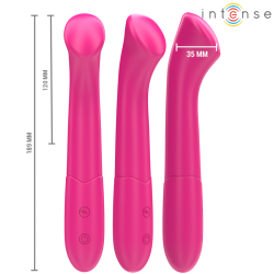 INTENSE - PATY VIBRATOR 19 CM FLEXIBEL 10 VIBRATIONEN MODELL 2 ROSA – Produktansicht 2