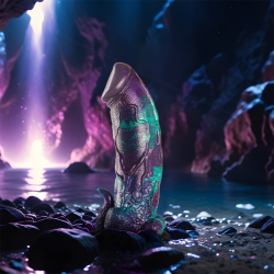 EPIC - BASILISK DILDO DOPPELT SCHUPPIG VERGNÜGEN, GROSSE GRÖSSE – Produktansicht 2