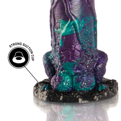 EPIC - BASILISK DILDO DOPPELT SCHUPPIG VERGNÜGEN, GROSSE GRÖSSE – Produktansicht 7
