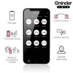 ONINDER CUTE - LOVE BUNNY VIBRATOR G-SPOT CLITORIS - KOSTENLOSE WELTWEITE APP – Produktansicht 4