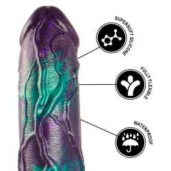 EPIC - BASILISK DILDO DOPPELT SCHUPPIG VERGNÜGEN, GROSSE GRÖSSE – Produktansicht 8