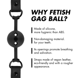 FETISH SUBMISSIVE BONDAGE - ATMUNGSAKTIVER BALLKNOPF AUS SILIKON – Produktansicht 4