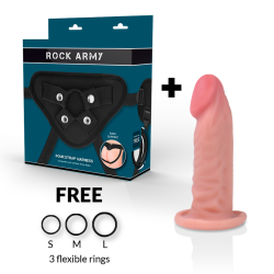 ROCKARMY - GURT + DUAL DENSITY TIGER REALISTISCHER DILDO 14 CM -O- 4.46 CM – Produktansicht 2