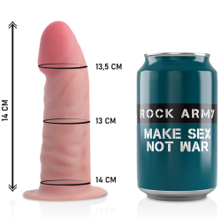 ROCKARMY - GURT + DUAL DENSITY TIGER REALISTISCHER DILDO 14 CM -O- 4.46 CM – Produktansicht 5