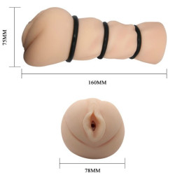 CRAZY BULL - VAGINA MASTURBATOR MIT RINGEN – Produktansicht 5