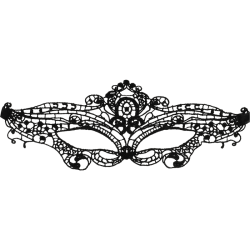 COQUETTE CHIC DESIRE - FEINE SCHWARZE SPITZENMASKE – Produktansicht 3