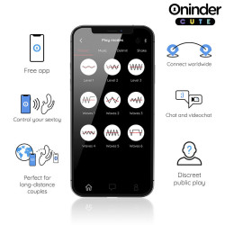 ONINDER CUTE - LOVE 3 SOME DREIFACHVIBRATOR - KOSTENLOSE WELTWEITE APP – Produktansicht 4