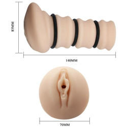CRAZY BULL - MASTURBADOR MIT RINGEN VAGINA MODELL 2 – Produktansicht 5