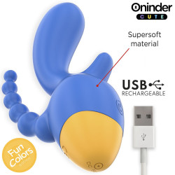 ONINDER CUTE - LOVE 3 SOME DREIFACHVIBRATOR - KOSTENLOSE WELTWEITE APP – Produktansicht 5