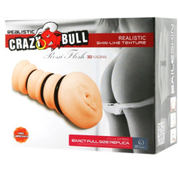CRAZY BULL - MASTURBADOR MIT RINGEN VAGINA MODELL 2 – Produktansicht 6