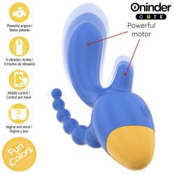 ONINDER CUTE - LOVE 3 SOME DREIFACHVIBRATOR - KOSTENLOSE WELTWEITE APP – Produktansicht 6