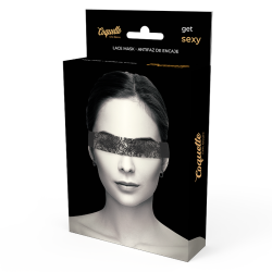 COQUETTE CHIC DESIRE - SCHWARZE SPITZENMASKE MIT BAND – Produktansicht 5