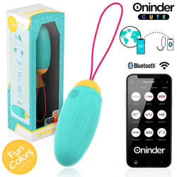 ONINDER CUTE – Vibrierendes Liebes- und Vergnügens-Ei – Rotierende Silikon-Edelsteine – Kostenlose globale App –…