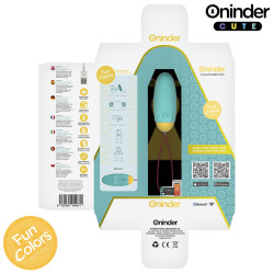 ONINDER CUTE – Vibrierendes Liebes- und Vergnügens-Ei – Rotierende Silikon-Edelsteine – Kostenlose globale App –…