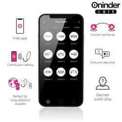 ONINDER CUTE – LIEBE, VERGNÜGEN, VIBRO-WAVE-KOPFEN MIT SILIKON-EI – KOSTENLOSE GLOBALE APP – Produktansicht 5