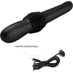 PRETTY LOVE - PAZUZU VIBRATOR 3 STOSSMODI SCHWARZ – Produktansicht 6