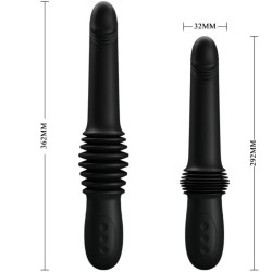 PRETTY LOVE - PAZUZU VIBRATOR 3 STOSSMODI SCHWARZ – Produktansicht 7