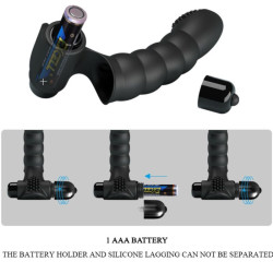 PRETTY LOVE - ALEXANDER FINGERVIBRATOR 10 VIBRATIONEN SCHWARZ – Produktansicht 5