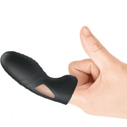 PRETTY LOVE - ALAN SILIKON-FINGERVIBRATOR SCHWARZ – Produktansicht 5