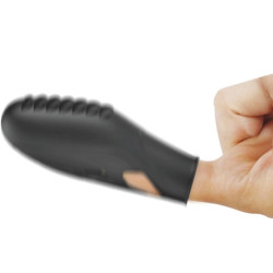 PRETTY LOVE - GILO SILIKON-FINGERVIBRATOR SCHWARZ – Produktansicht 3