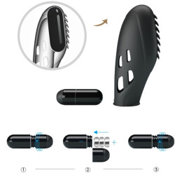 PRETTY LOVE - GILO SILIKON-FINGERVIBRATOR SCHWARZ – Produktansicht 7