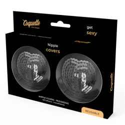 COQUETTE CHIC DESIRE - SCHWARZE PAILLETTEN-NIPPELABDECKUNGEN – Produktansicht 4