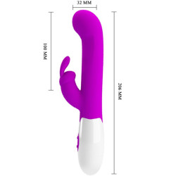 PRETTY LOVE - CENTAUR VIBRATOR RABBIT 30 VIBRATIONSMODI LILA – Produktansicht 3