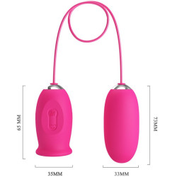 PRETTY LOVE - DAISY VIBRIERENDES EI + KLITORIS STIMULIERENDE ZUNGE ROSA – Produktansicht 5