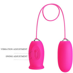 PRETTY LOVE - DAISY VIBRIERENDES EI + KLITORIS STIMULIERENDE ZUNGE ROSA – Produktansicht 6