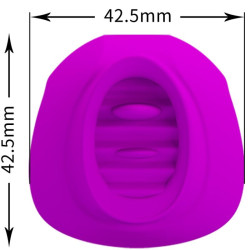 PRETTY LOVE - ESTELLE ZUNGEN-KLITORIS-STIMULATOR 12 VIBRATIONEN LILA – Produktansicht 3