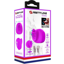 PRETTY LOVE - ESTELLE ZUNGEN-KLITORIS-STIMULATOR 12 VIBRATIONEN LILA – Produktansicht 6